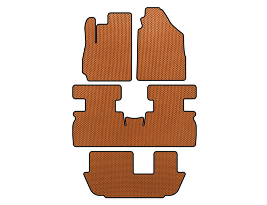 EVA Floor Mats (3 Rows, Orange) for Jetour X70 2018- - image 1