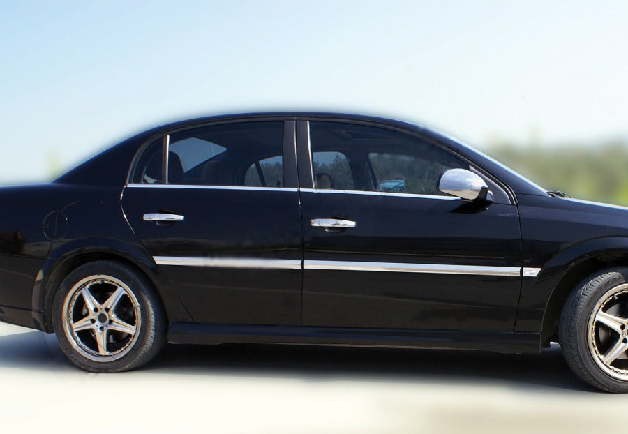The outer edging of the glass (4 pieces, stainless steel) for Opel Vectra C 2002-2008 - image 1