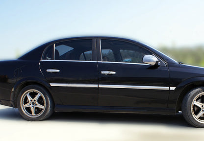 The outer edging of the glass (4 pieces, stainless steel) for Opel Vectra C 2002-2008 - image 1