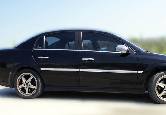 The outer edging of the glass (4 pieces, stainless steel) for Opel Vectra C 2002-2008 - image 1