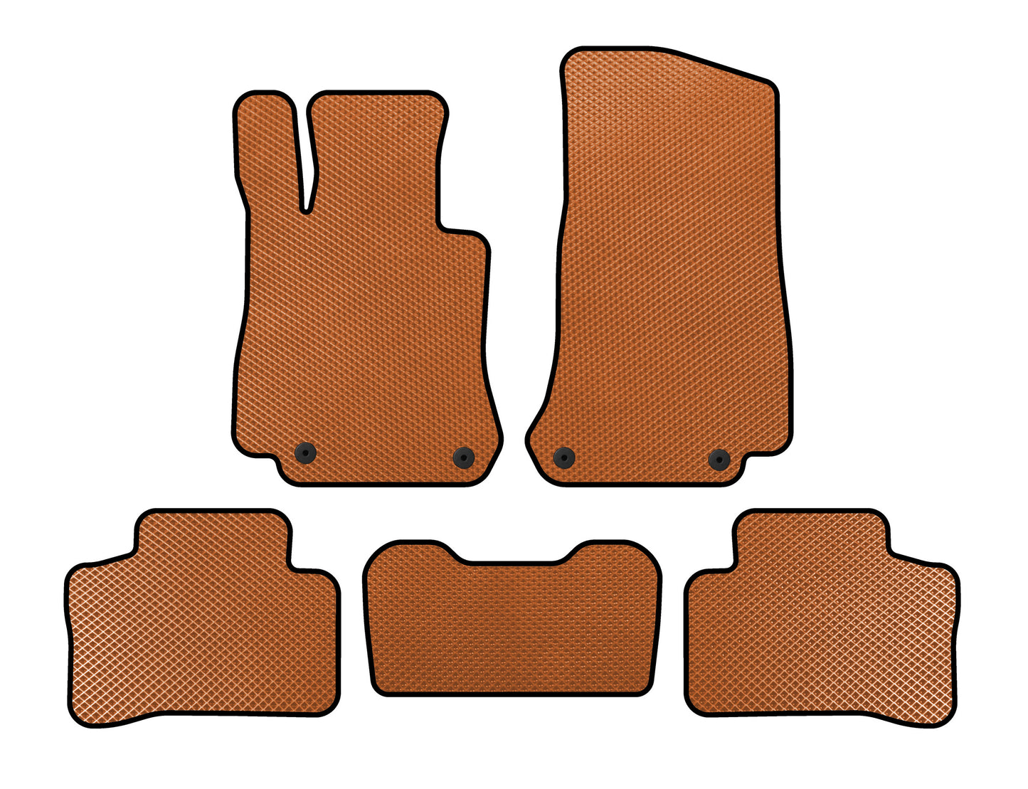 EVA Floor Mats (Orange) for Mercedes GLC X253 2015-2022 - image 1