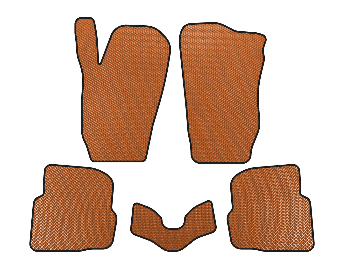 EVA Floor Mats (SD, Orange) for Seat Cordoba 2000-2009 - image 1