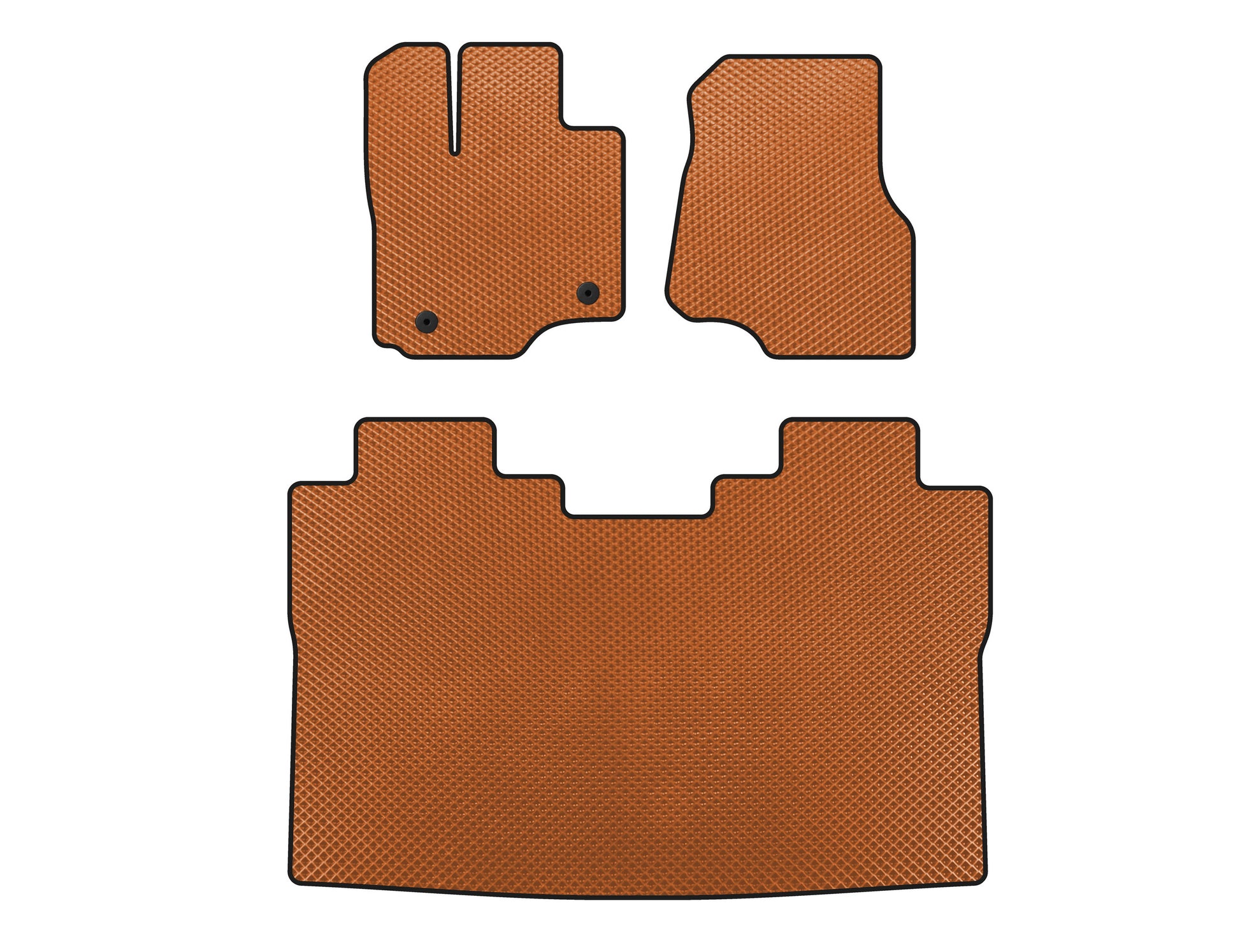 EVA Floor Mats (Raptor, Orange) for Ford F-150 2014-2021 - image 1