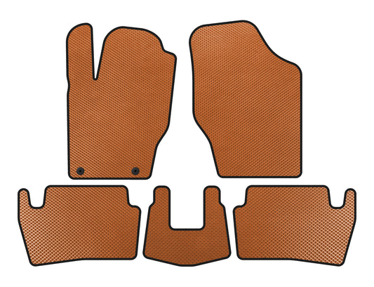 EVA Floor Mats (2001-2005, HB, 5-Door, Orange) for Peugeot 307 2001-2008 - image 1