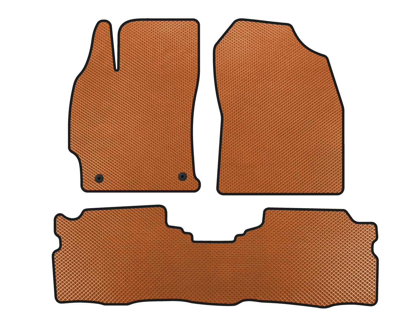 EVA Floor Mats (LB, Hybrid, Orange) for Toyota Prius 2015-2022 - image 1