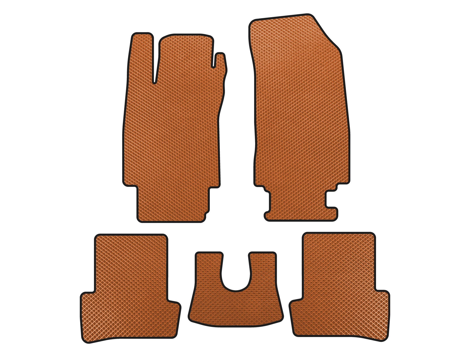 EVA Floor Mats (Orange) for Renault Clio III 2005-2012 - image 1