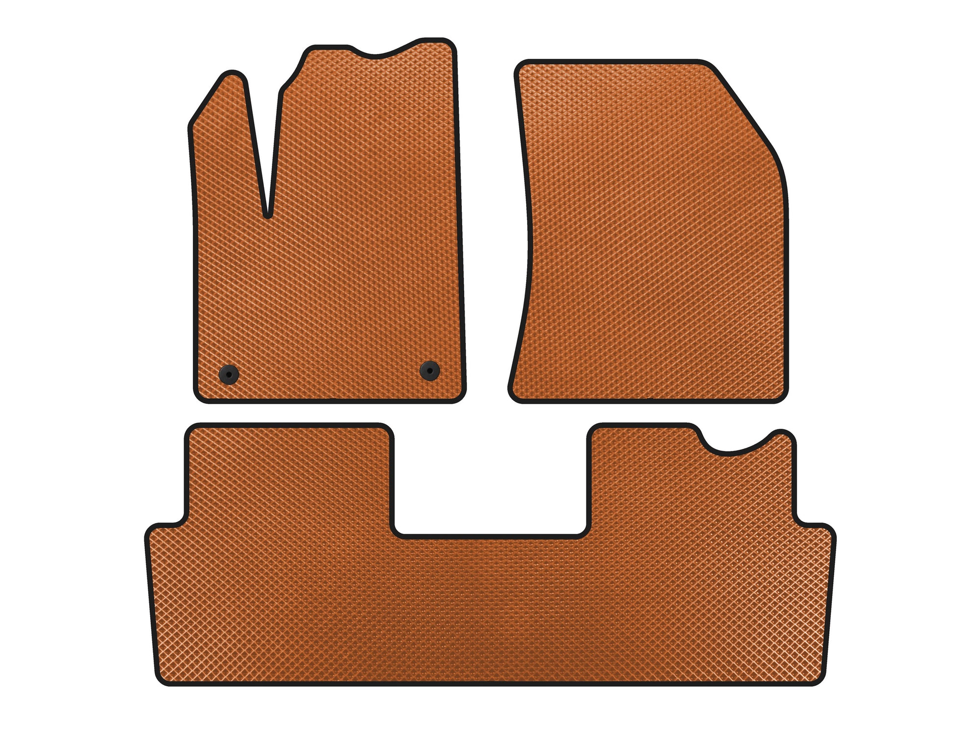 EVA Floor Mats (2018+, Orange) for Citroen DS-7 2017- - image 1