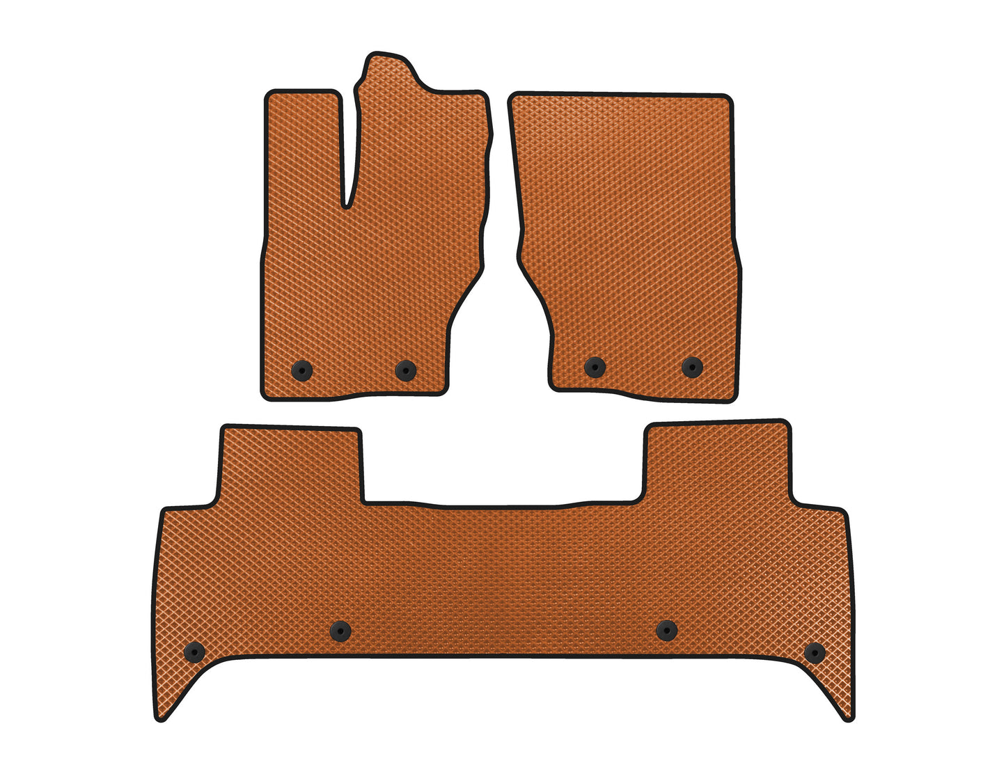 EVA Floor Mats (5-Seater, Orange) for Land Rover Discovery V 2017- - image 1