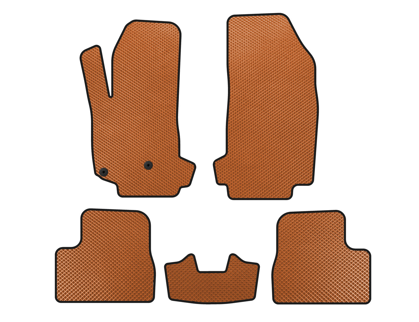 EVA Floor Mats V-2 (Orange) for Citroen DS-3 2009-2016 - image 1