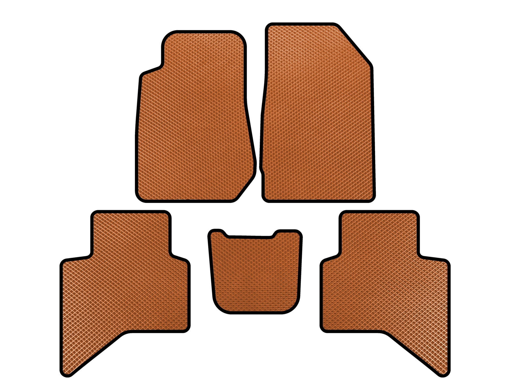 EVA Floor Mats (Orange) for Isuzu D-Max 2019- - image 1