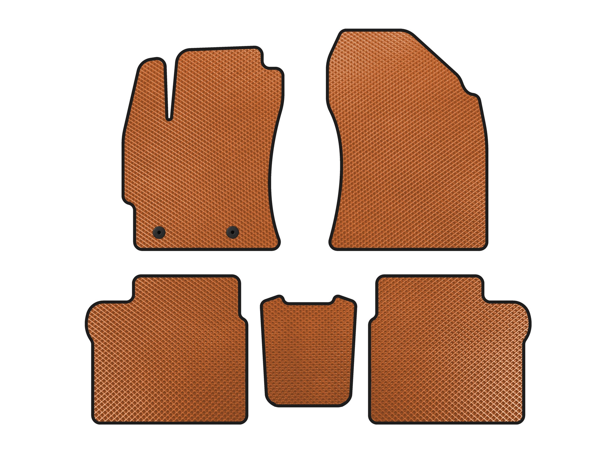 EVA Floor Mats (2016-2019, SD, Orange) for Toyota Corolla 2013-2019 - image 1