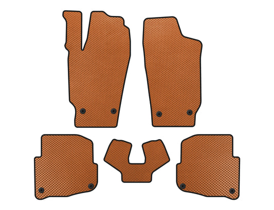 EVA Floor Mats (SD, Orange) for Skoda Fabia 2000-2007 - image 1