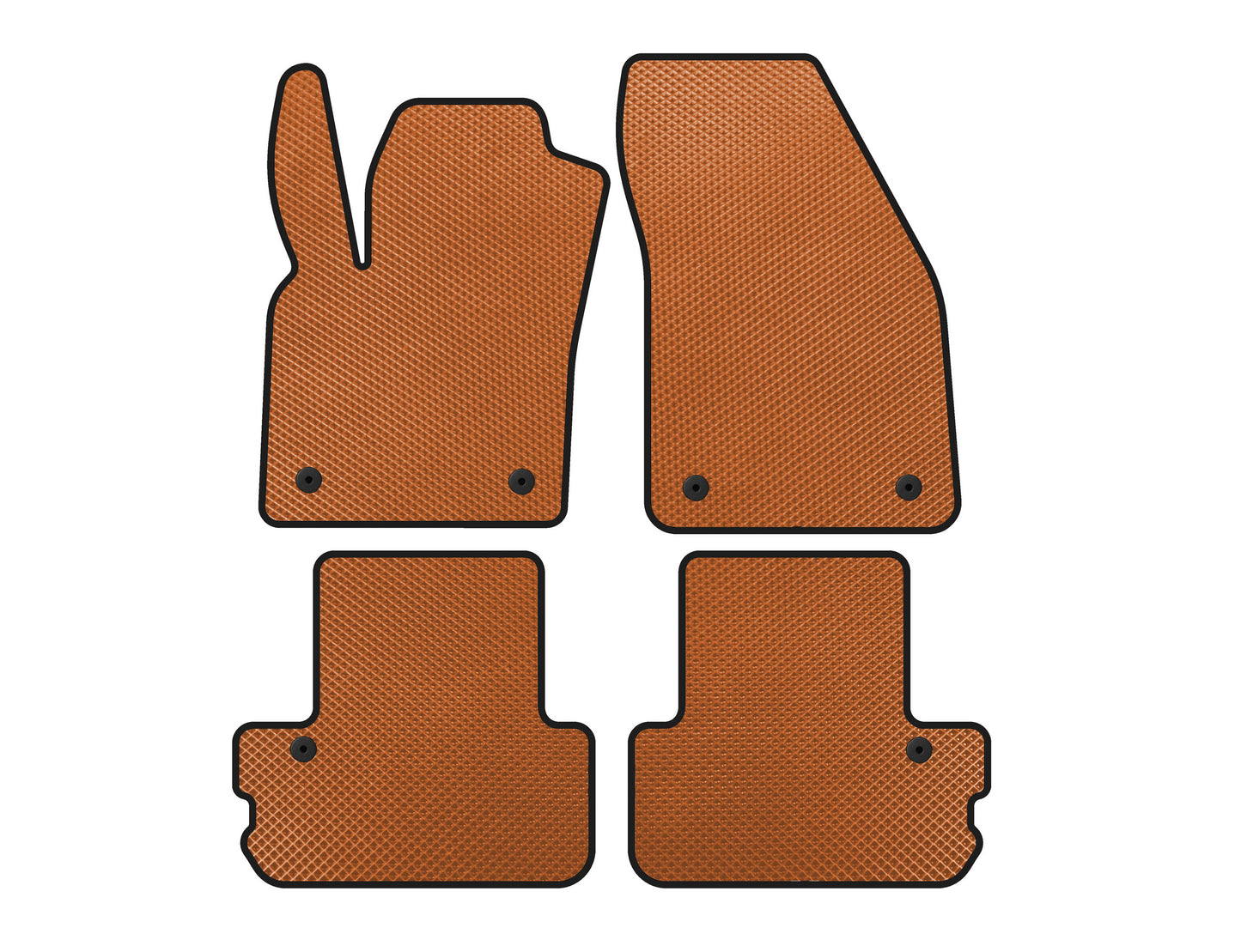 EVA Floor Mats (Cabriolet, Orange) for Volvo C70 2006-2010 - image 1