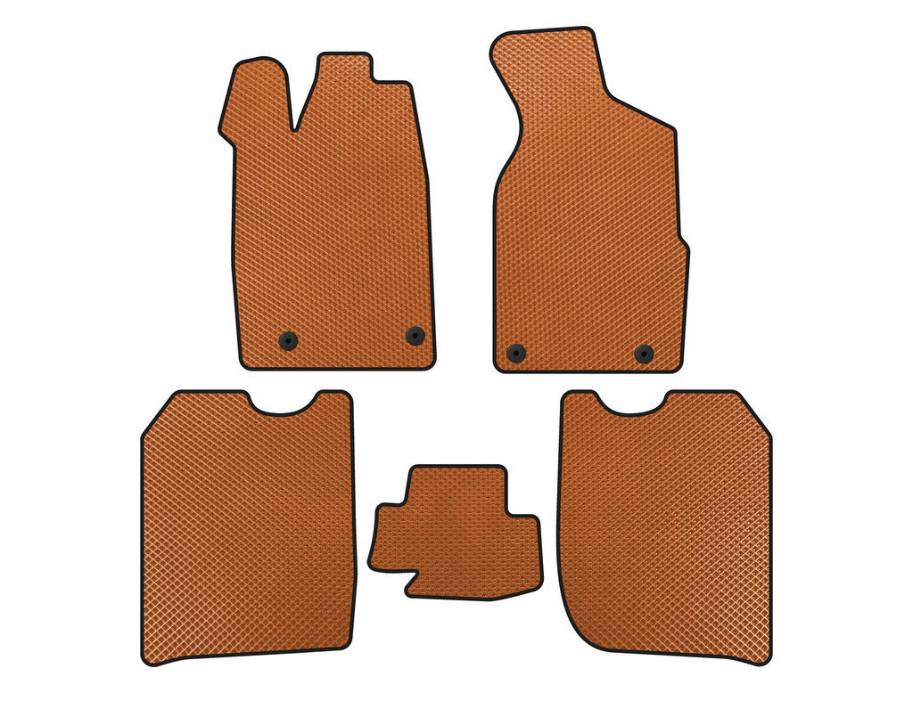 EVA floor mats (1982-1988, Sedan, Orange) for Audi 100 C3 1988-1991 - image 1