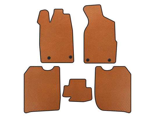 EVA floor mats (1982-1988, Sedan, Orange) for Audi 100 C3 1988-1991 - image 1