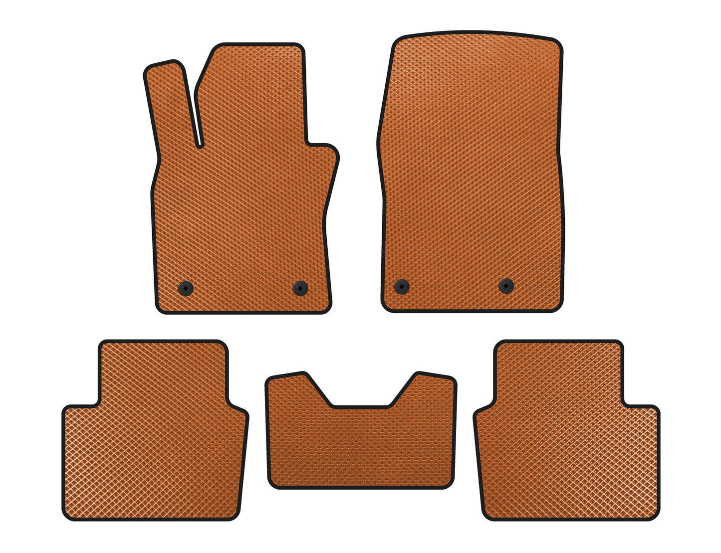 EVA Floor Mats (HB, Orange) for Mazda 3 2019- - image 1