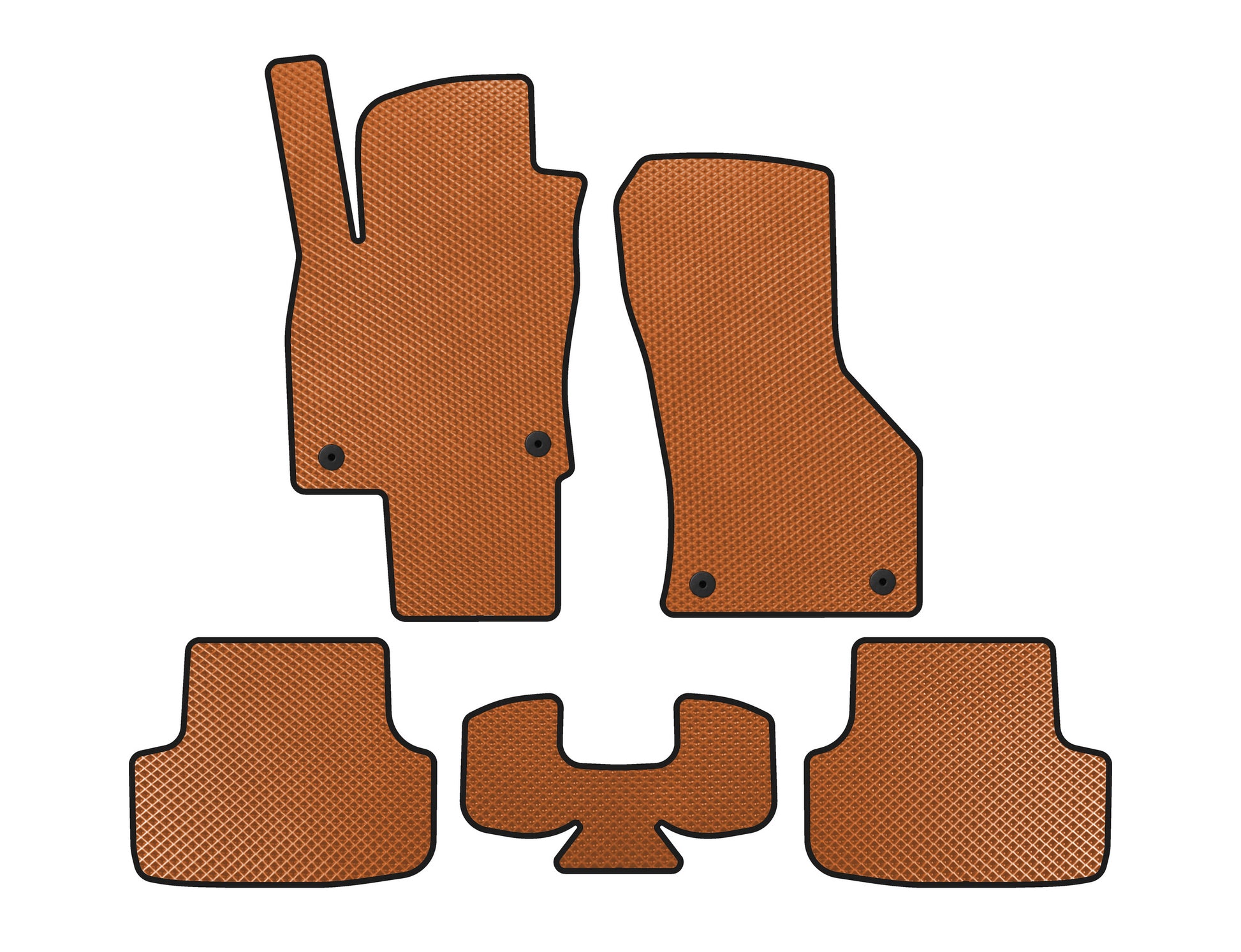 EVA Floor Mats (Orange) for Seat Leon 2013-2020 - image 1