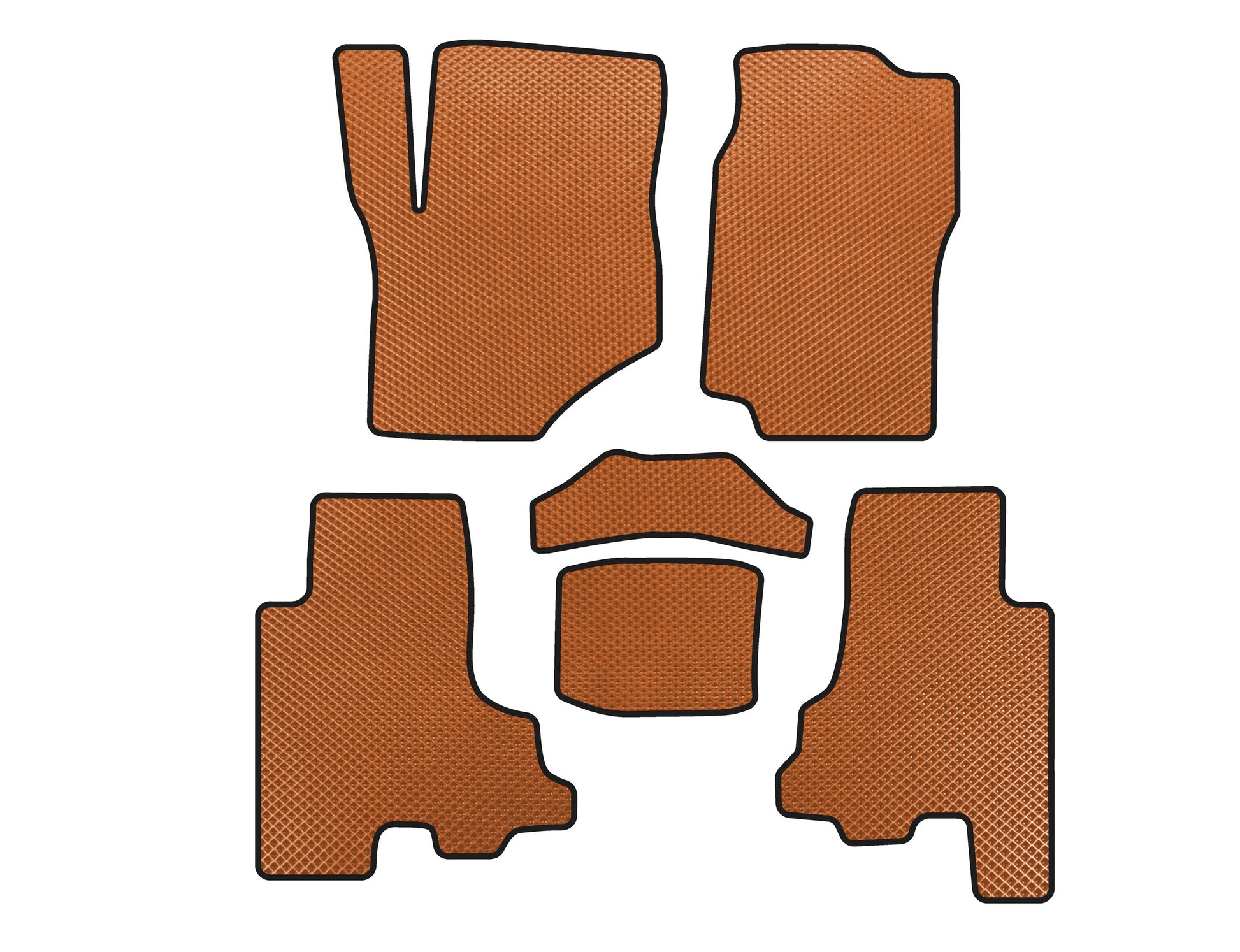 EVA Floor Mats (Orange) for Chevrolet Trailblazer 2002-2012 - image 1