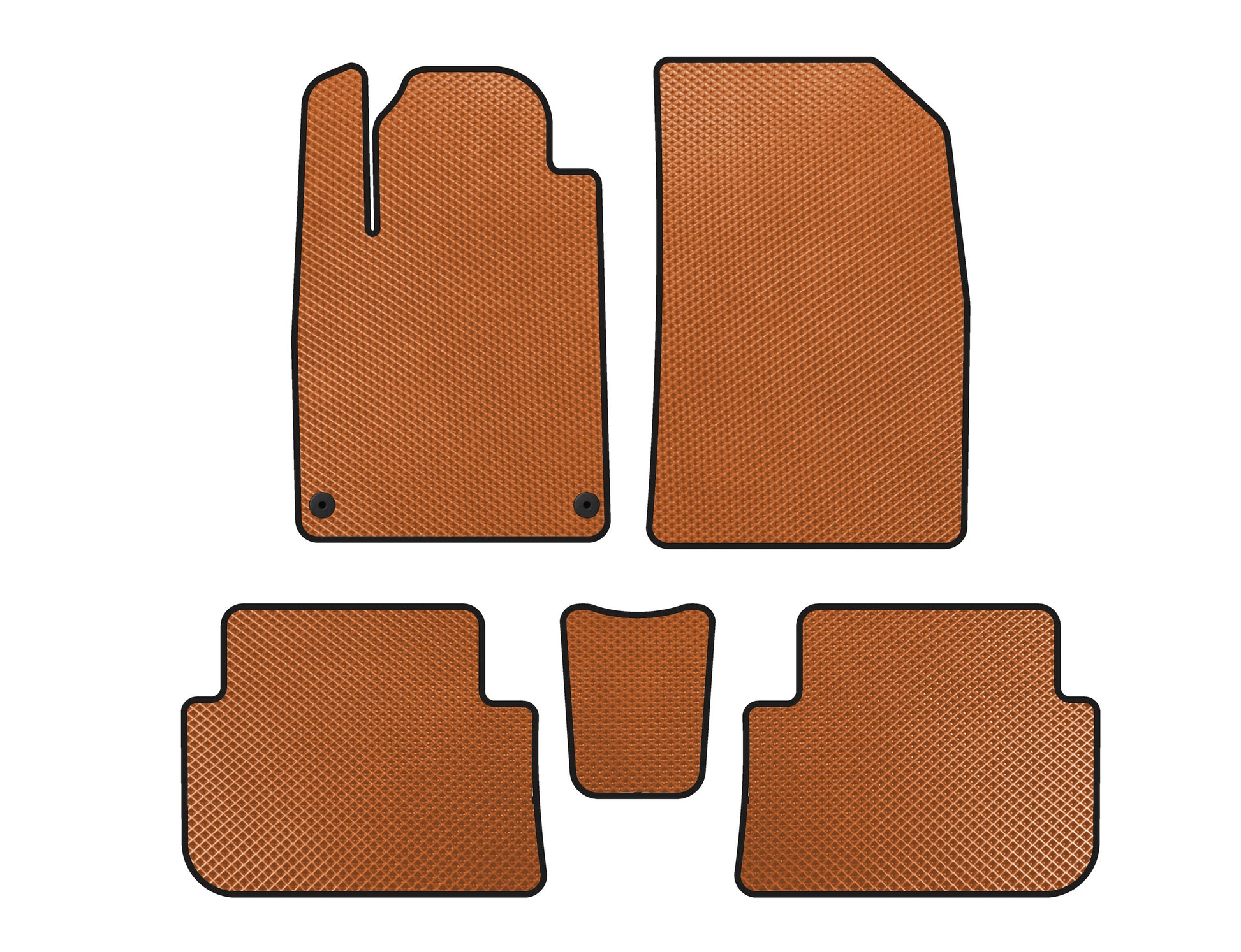 EVA Floor Mats (SD, Orange) for Peugeot 407 2004-2011 - image 1