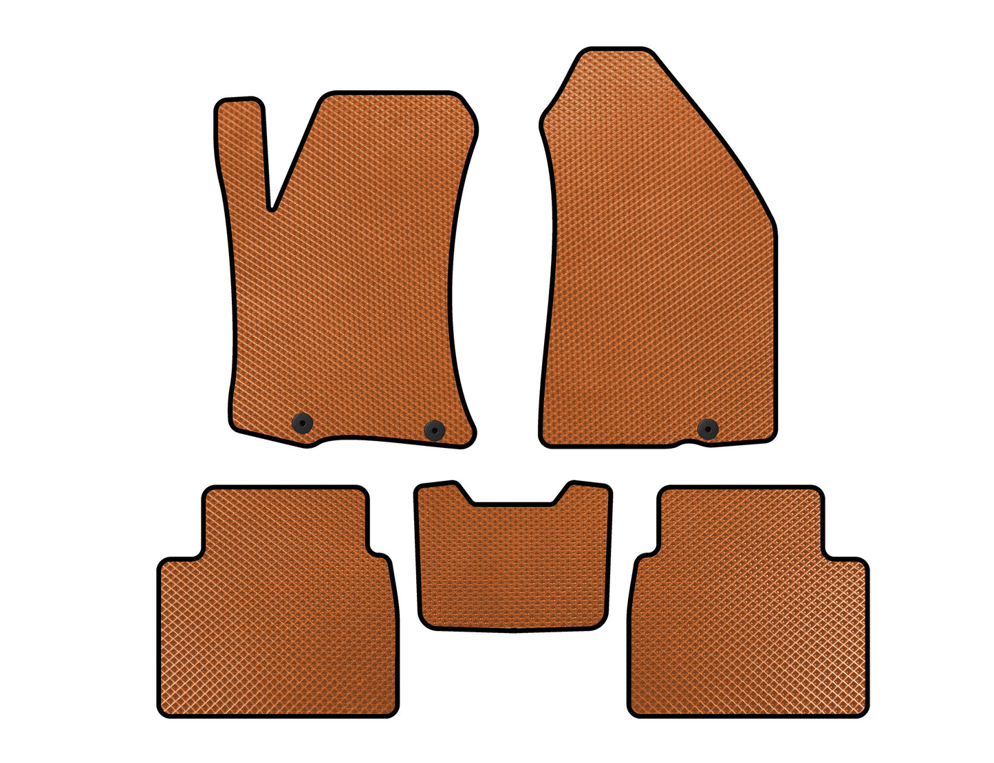EVA Floor Mats (SD, Orange) for Nissan Altima 2012-2018 - image 1