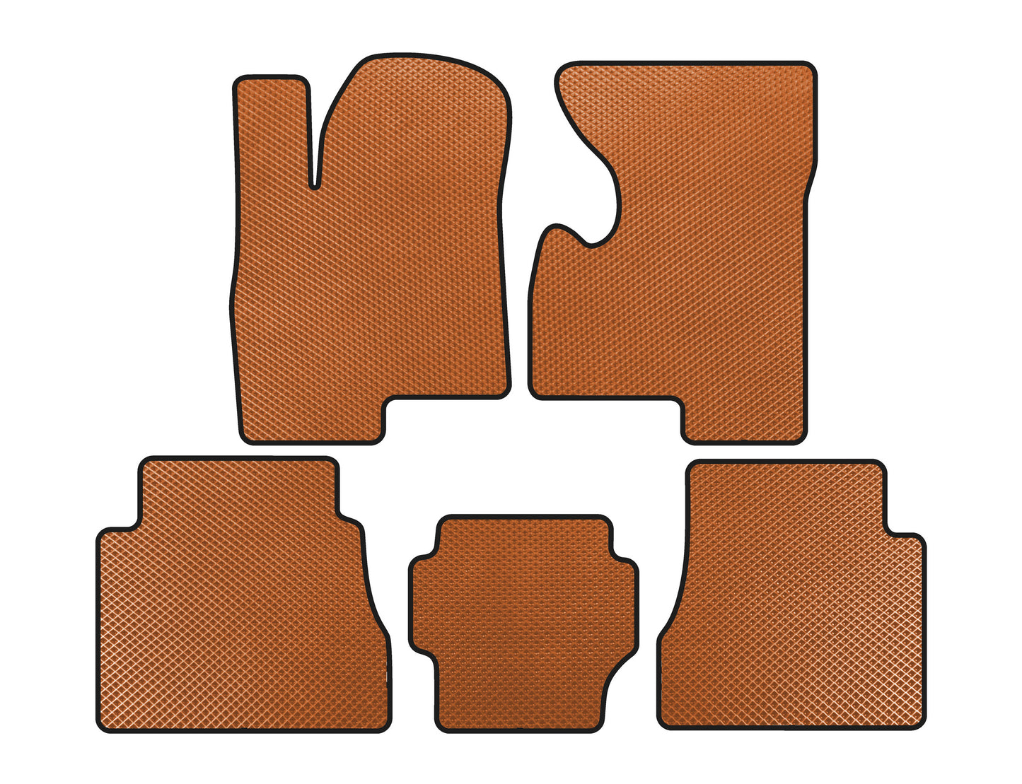 EVA Floor Mats (Orange) for Hummer H2 2002-2009 - image 1