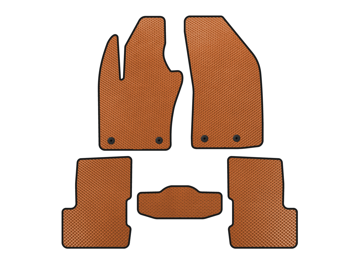 EVA Floor Mats V-2 (Orange) for Jeep Renegade 2014- - image 1