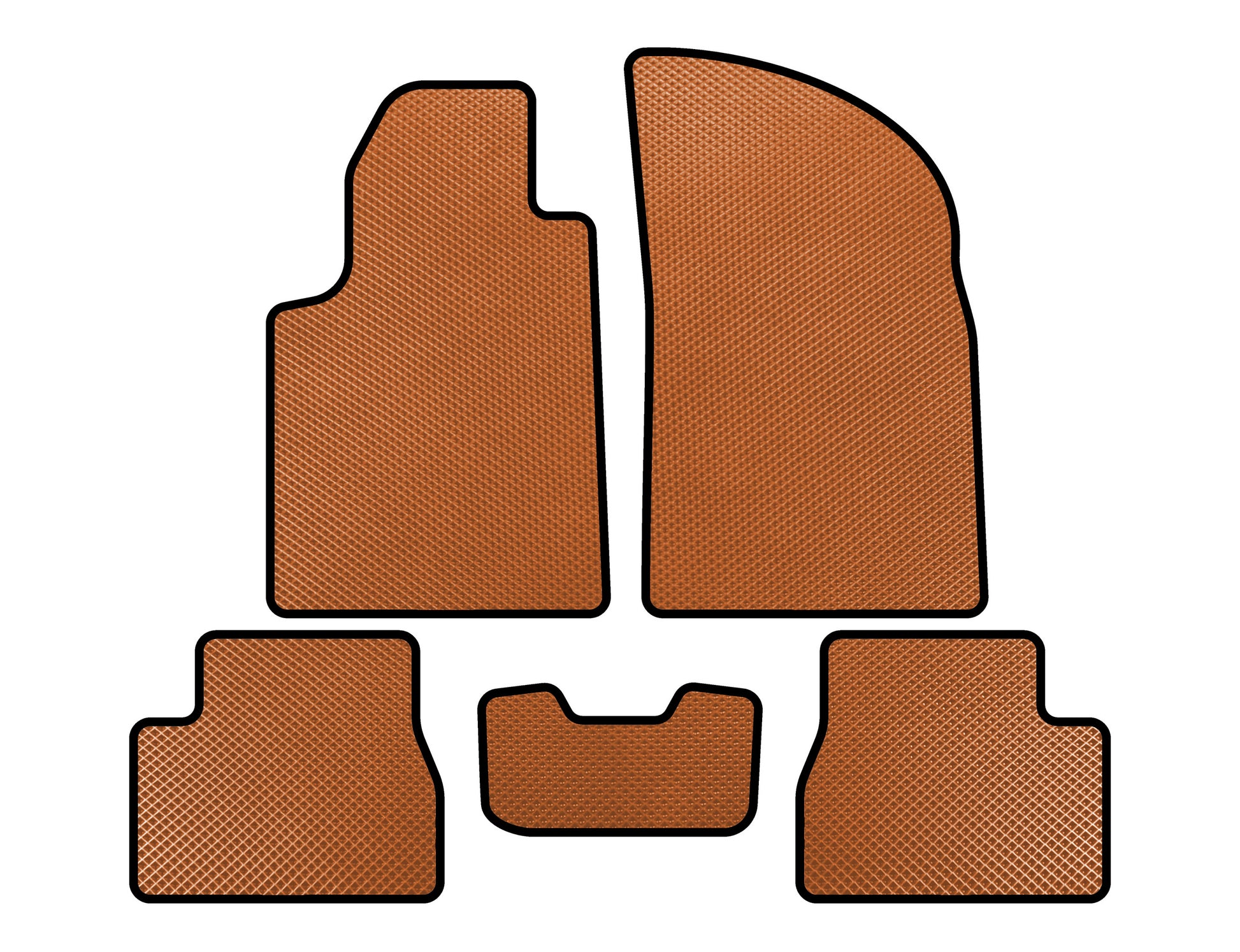 EVA Floor Mats (Orange) for Citroen C-3 2002-2009 - image 1