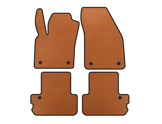 EVA Floor Mats (Cabriolet, Orange) for Volvo C70 2006-2010 - image 1