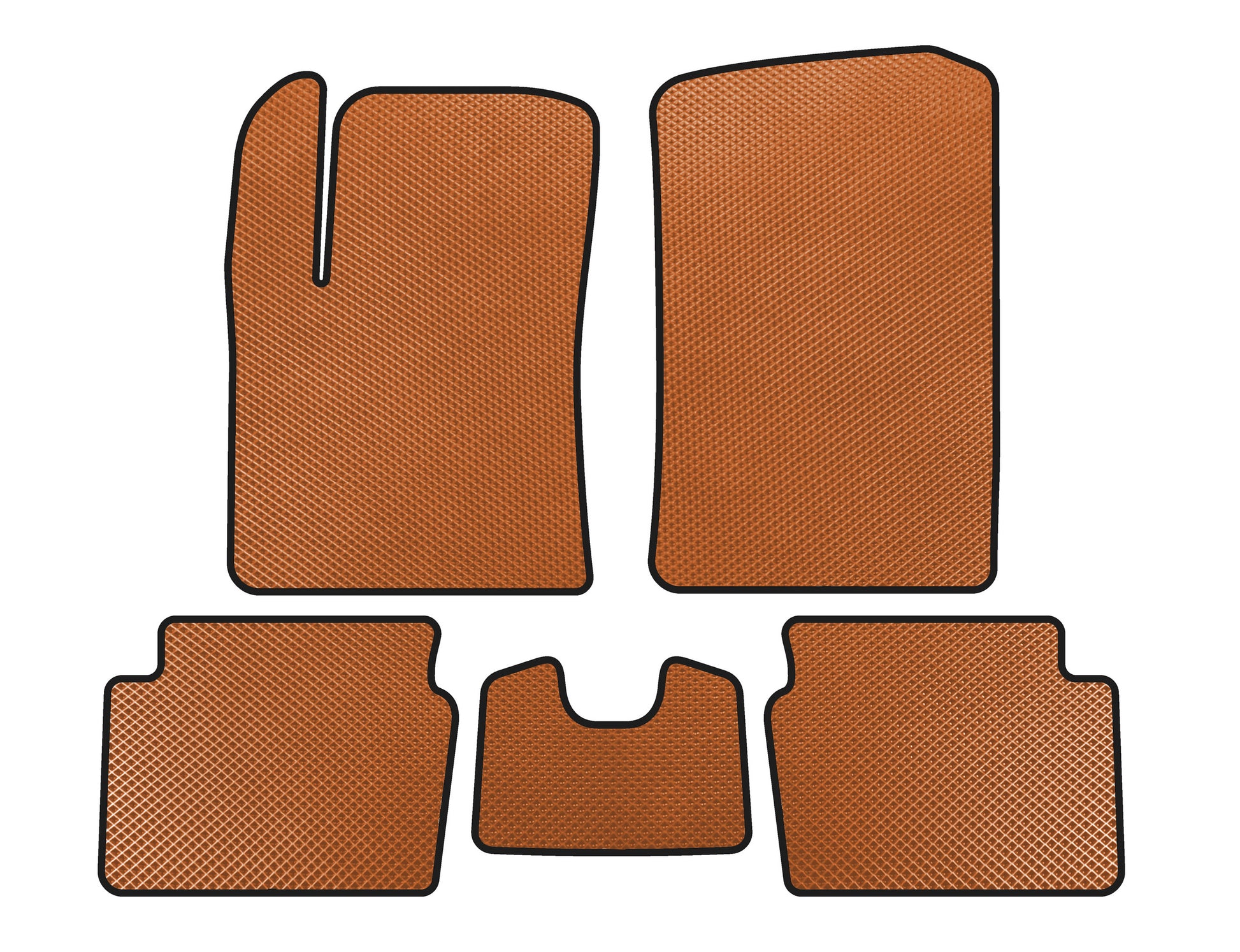 EVA Floor Mats (HB, Orange) for Hyundai I-10 2008-2013 - image 1