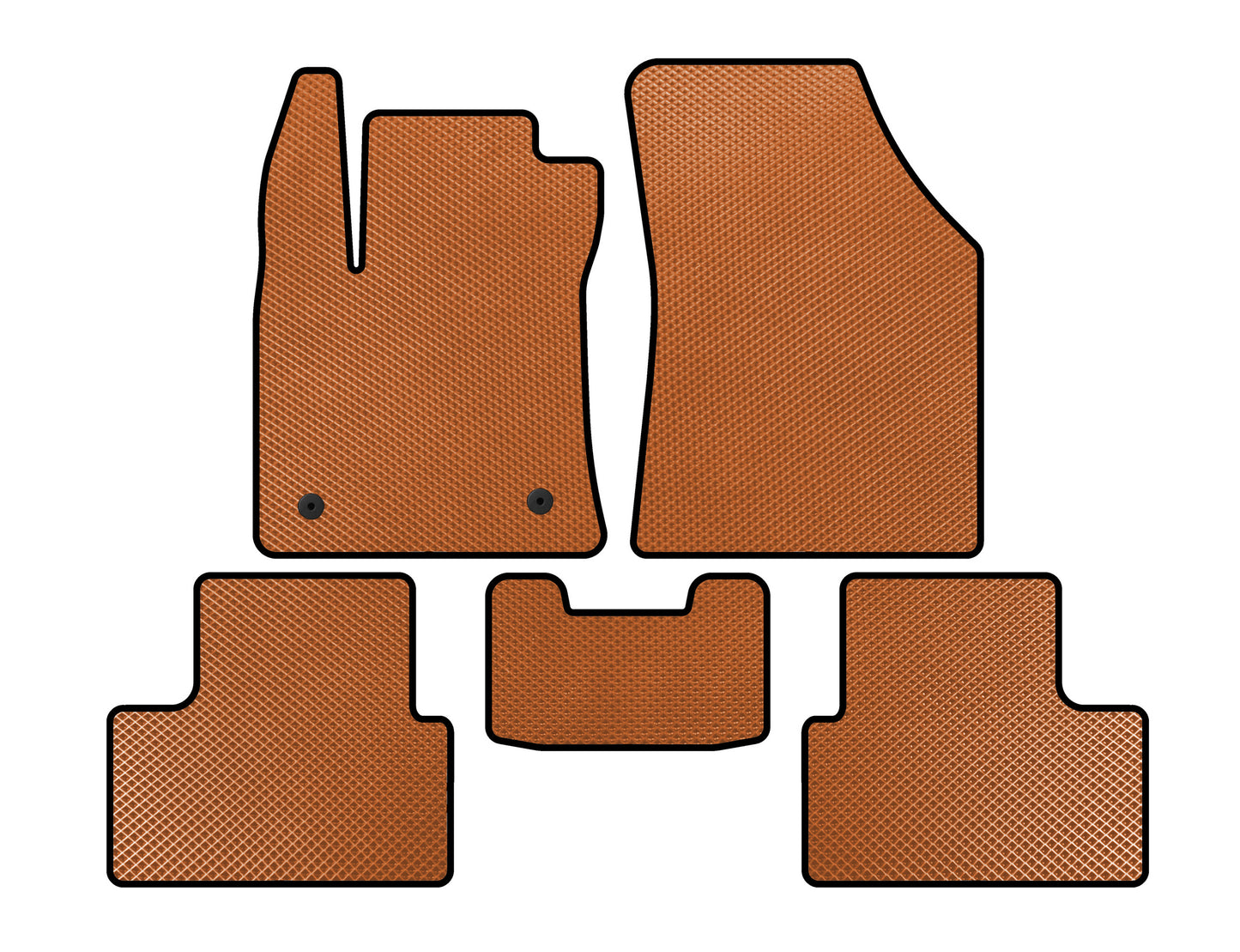 EVA Floor Mats (SD, Orange) for Renault Megane IV 2016-2025 - image 1