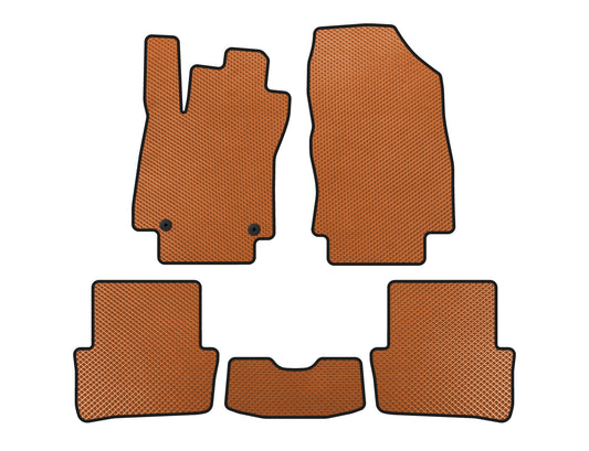 EVA Floor Mats (2012-2016, HB, 5-Door, Orange) for Renault Clio IV 2012-2019 - image 1