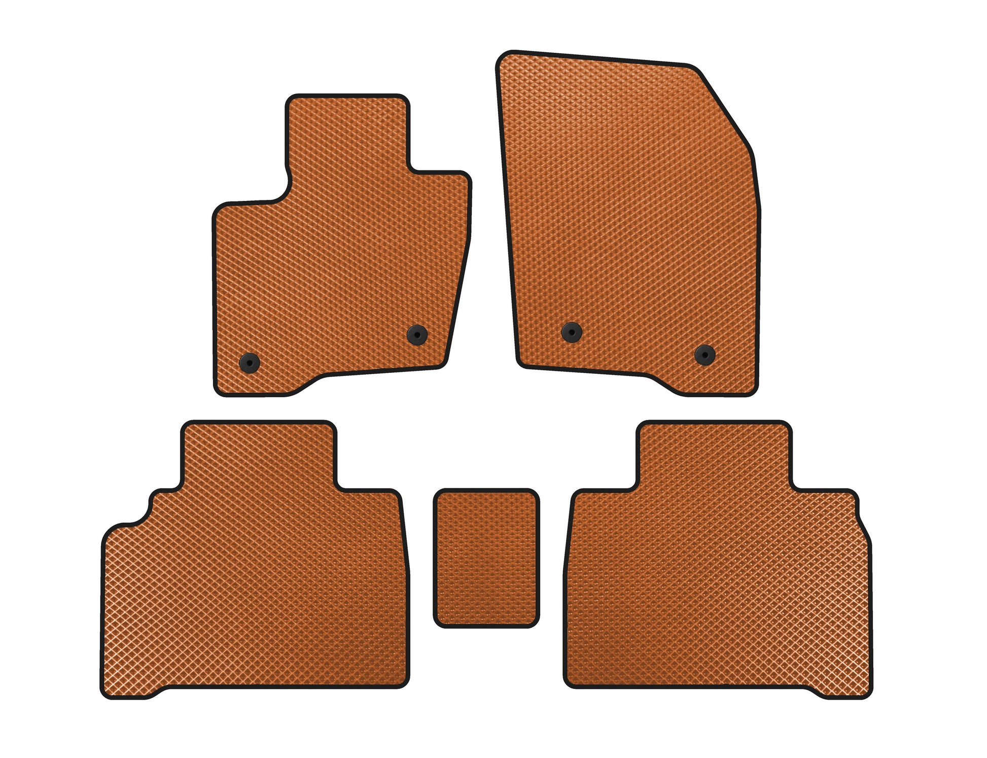 EVA Floor Mats (HB, Orange) for Ford Galaxy 2015- - image 1