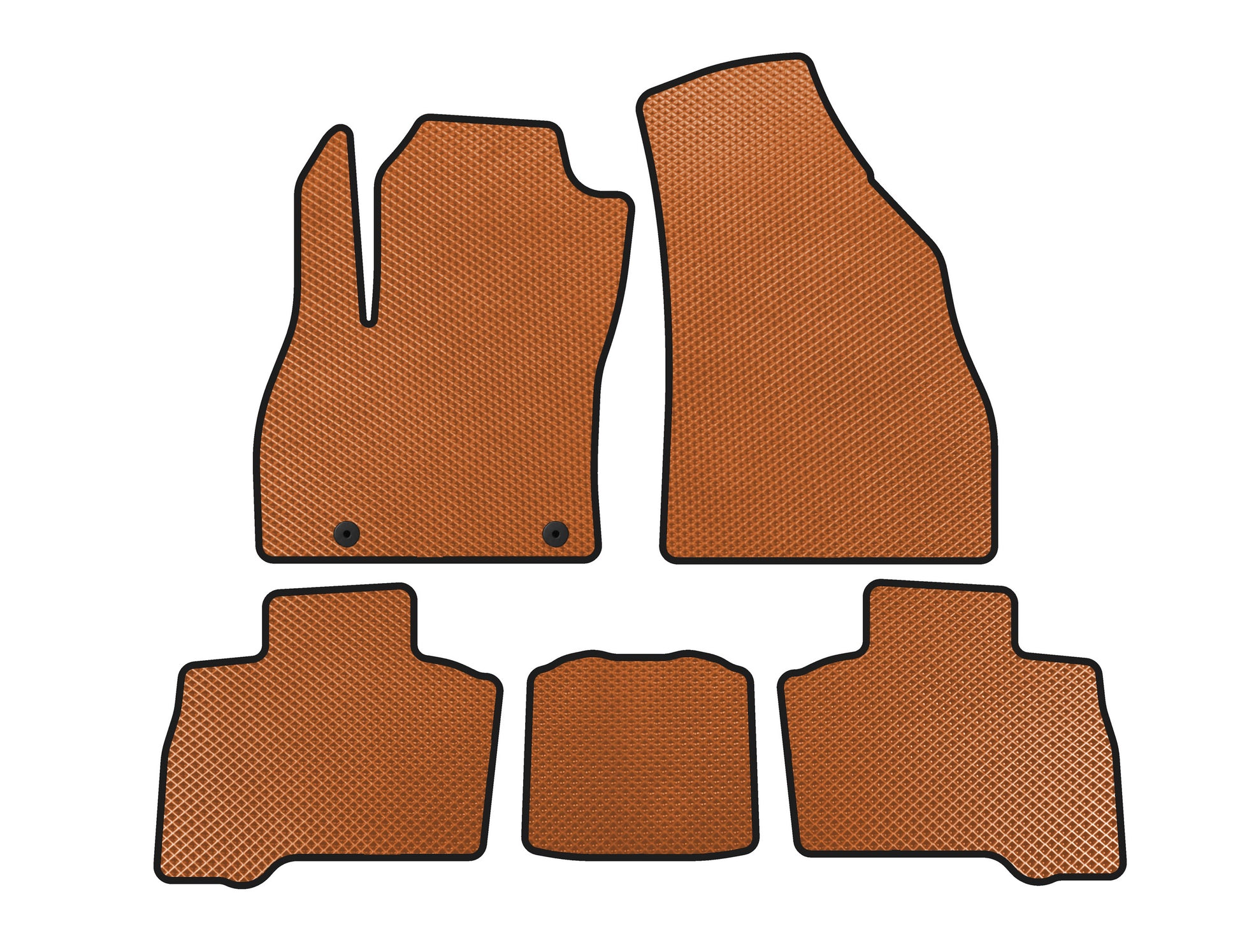 EVA Floor Mats (for Qubo, 2016+, Orange) for Fiat Fiorino/Qubo 2008-2024 - image 1