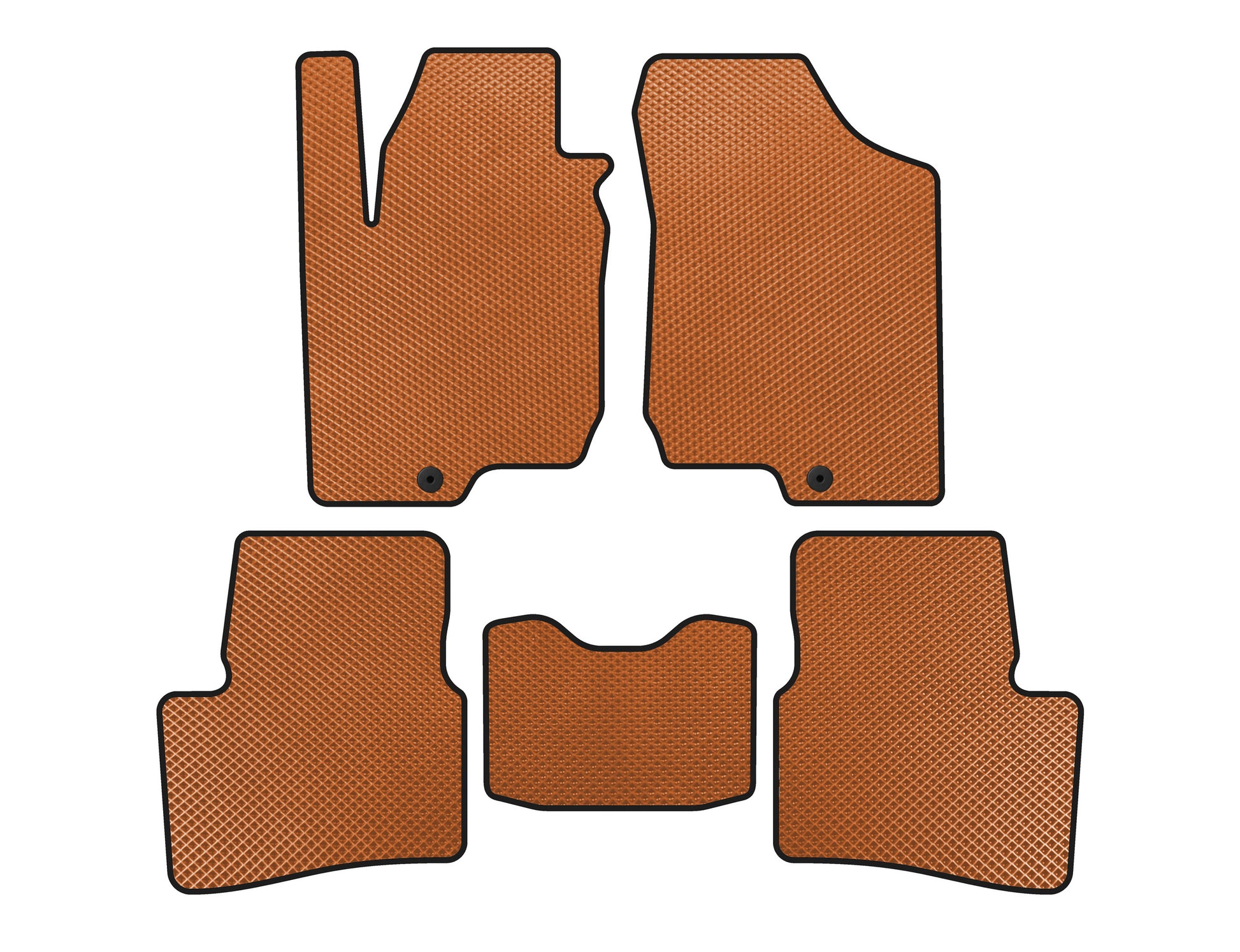 EVA Floor Mats (HB, 3-Door, Orange) for Kia Ceed 2007-2012 - image 1