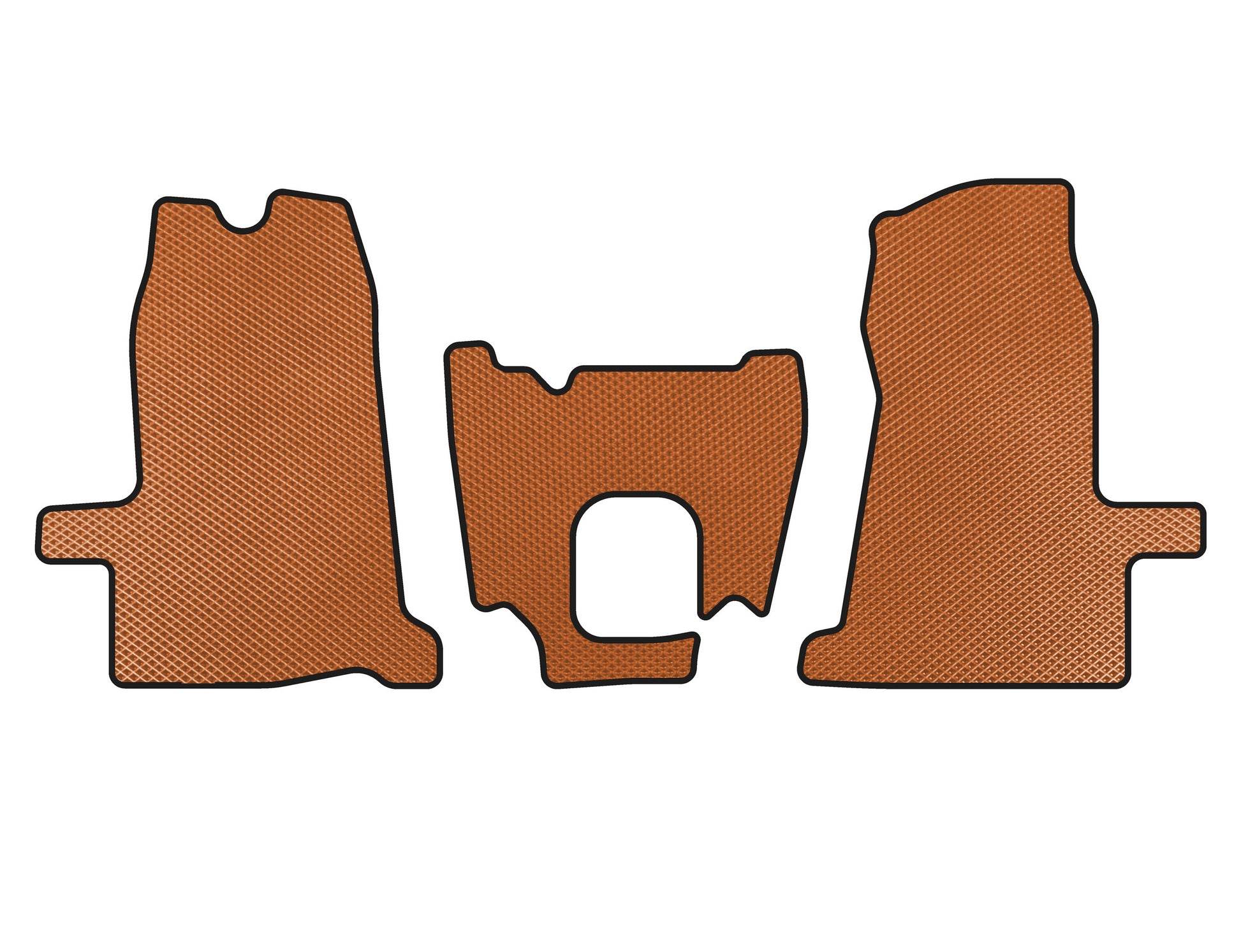 EVA mats (2000-2006, 1+1, manual transmission, Orange) for Ford Transit 2000-2014 - image 1