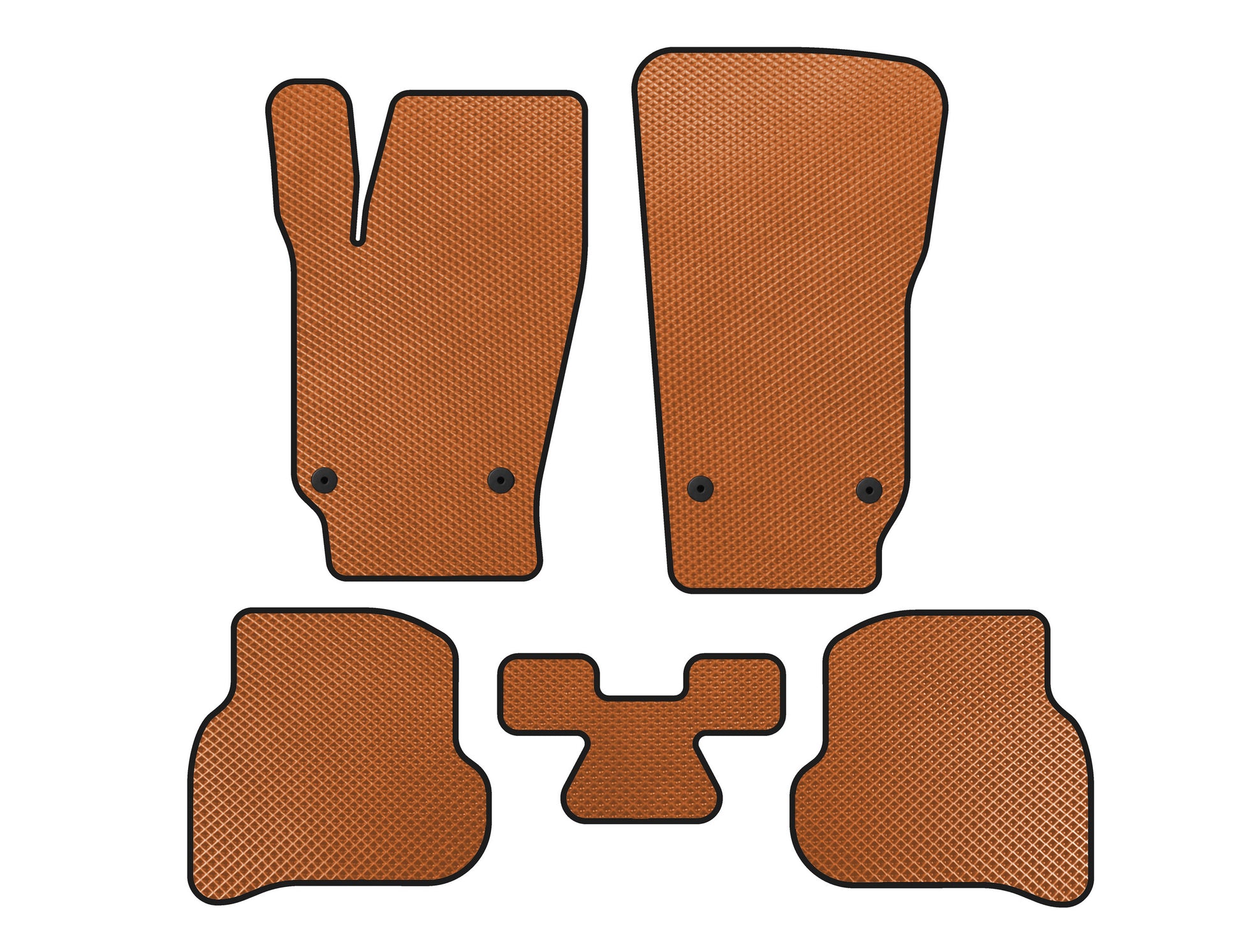 EVA Floor Mats (HB, 3/5-Door, Orange) for Volkswagen Polo 2010-2017 - image 1