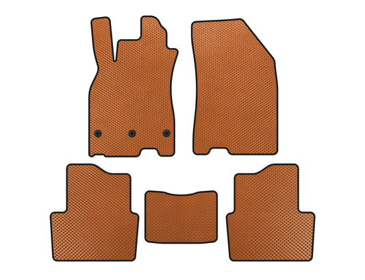 EVA Floor Mats (SD, Orange) for Renault Megane III 2009-2016 - image 1