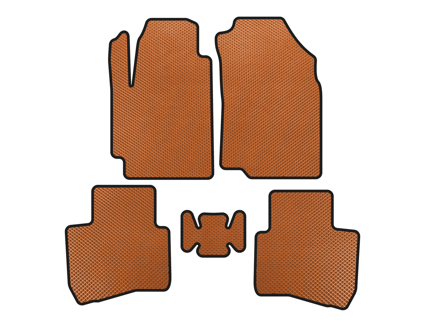 EVA Floor Mats (Orange) for JAC S2 2014-2020 - image 1