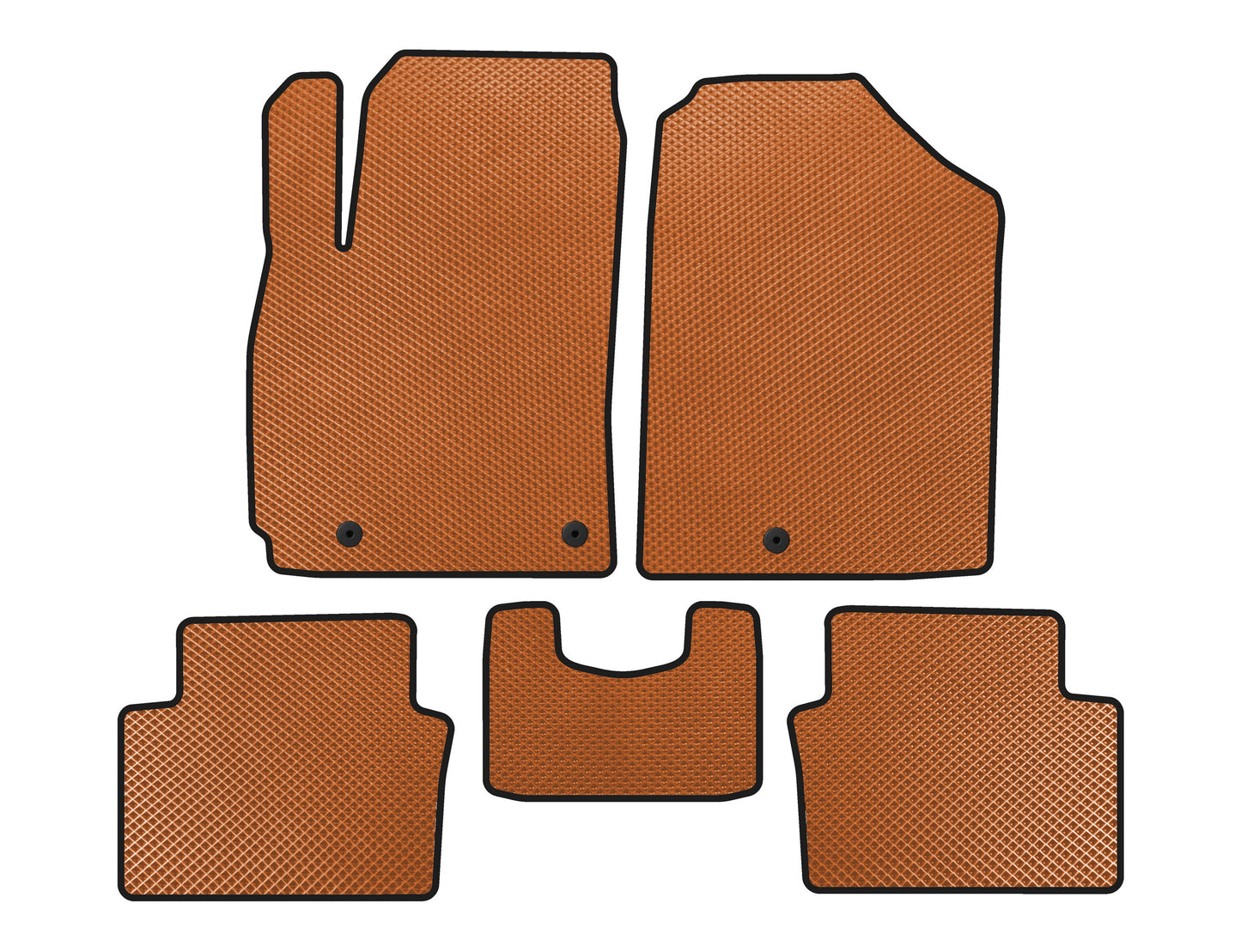 EVA mats (Coupe, Orange) for Hyundai Veloster 2018-2022 - image 1