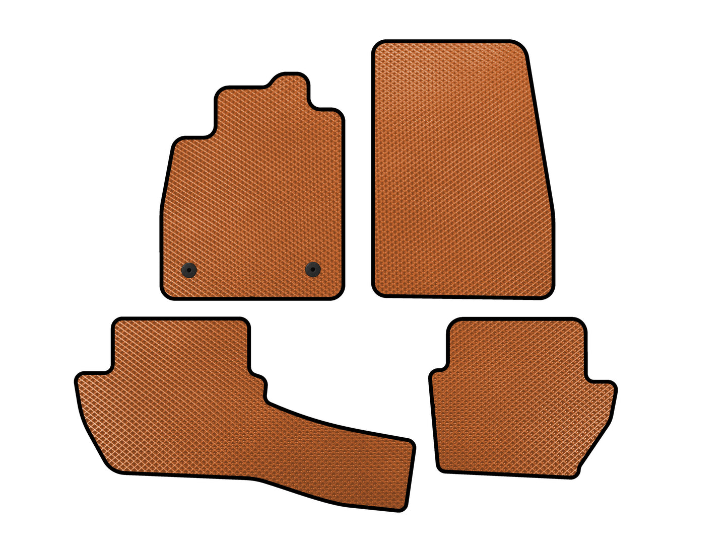 EVA Floor Mats (Orange) for Ford Fiesta 2017- - image 1