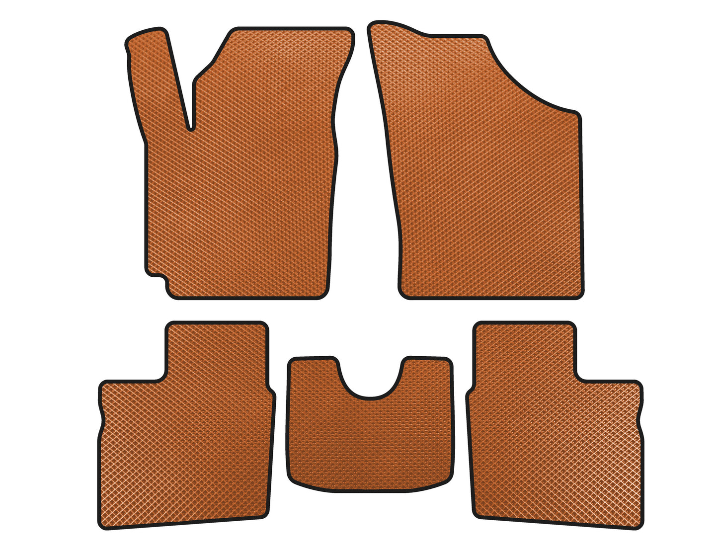EVA Floor Mats (2005-2009, SD, Orange) for Geely CK-1 2005-2008 - image 1