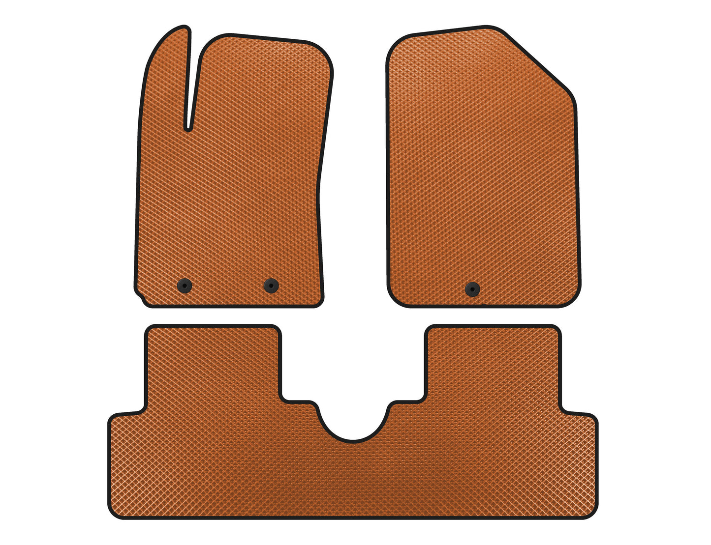 EVA Floor Mats (HB, Orange) for Hyundai I-10 2014-2017 - image 1