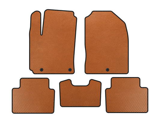 EVA floor mats (2017-2020, Petrol, Orange) for Hyundai Kona 2017-2023 - image 1