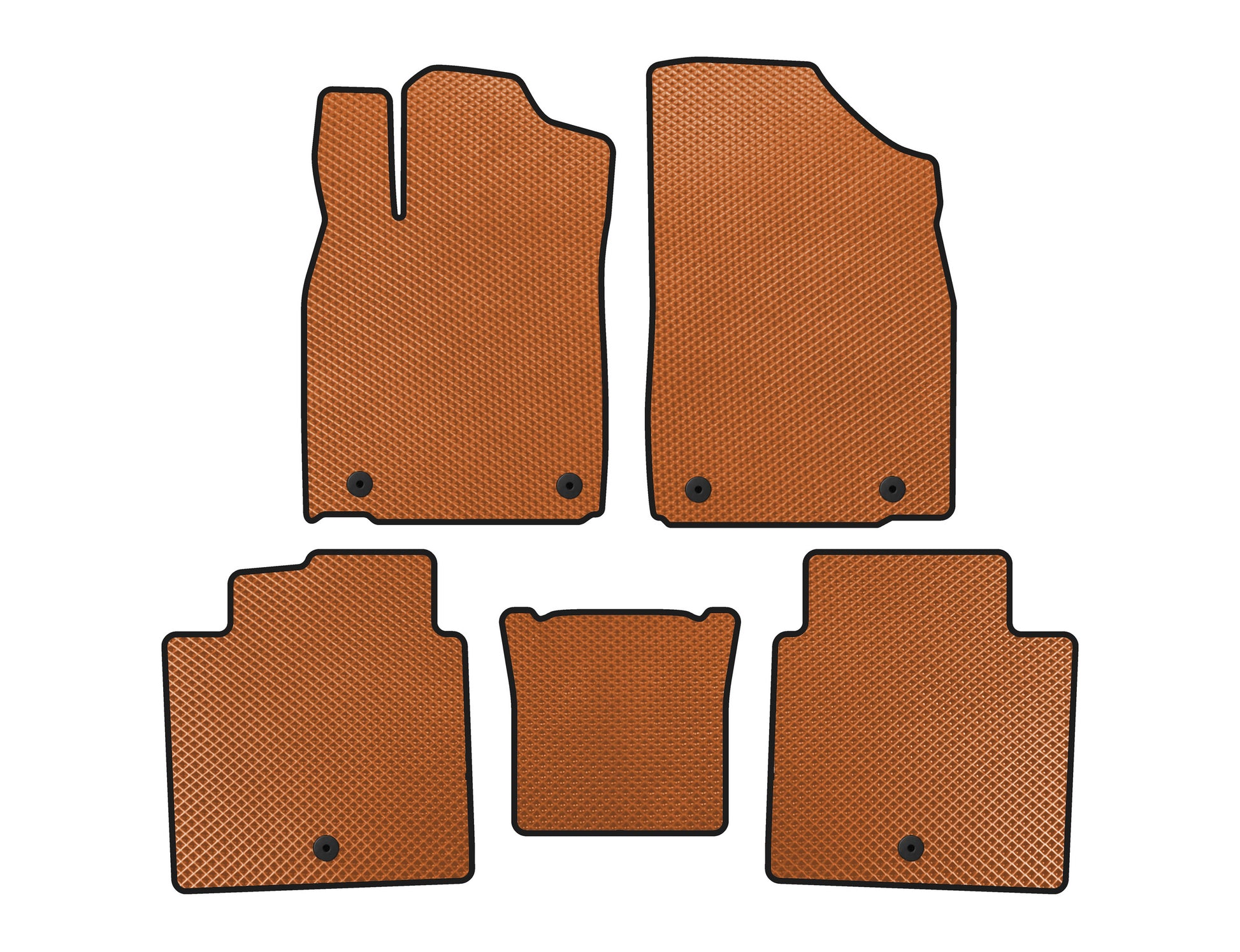 EVA Floor Mats (2012-2015, SD, Orange) for Lexus ES 2012-2018 - image 1