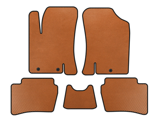 EVA Floor Mats (HB, Orange) for Hyundai I-20 2008-2012 - image 1