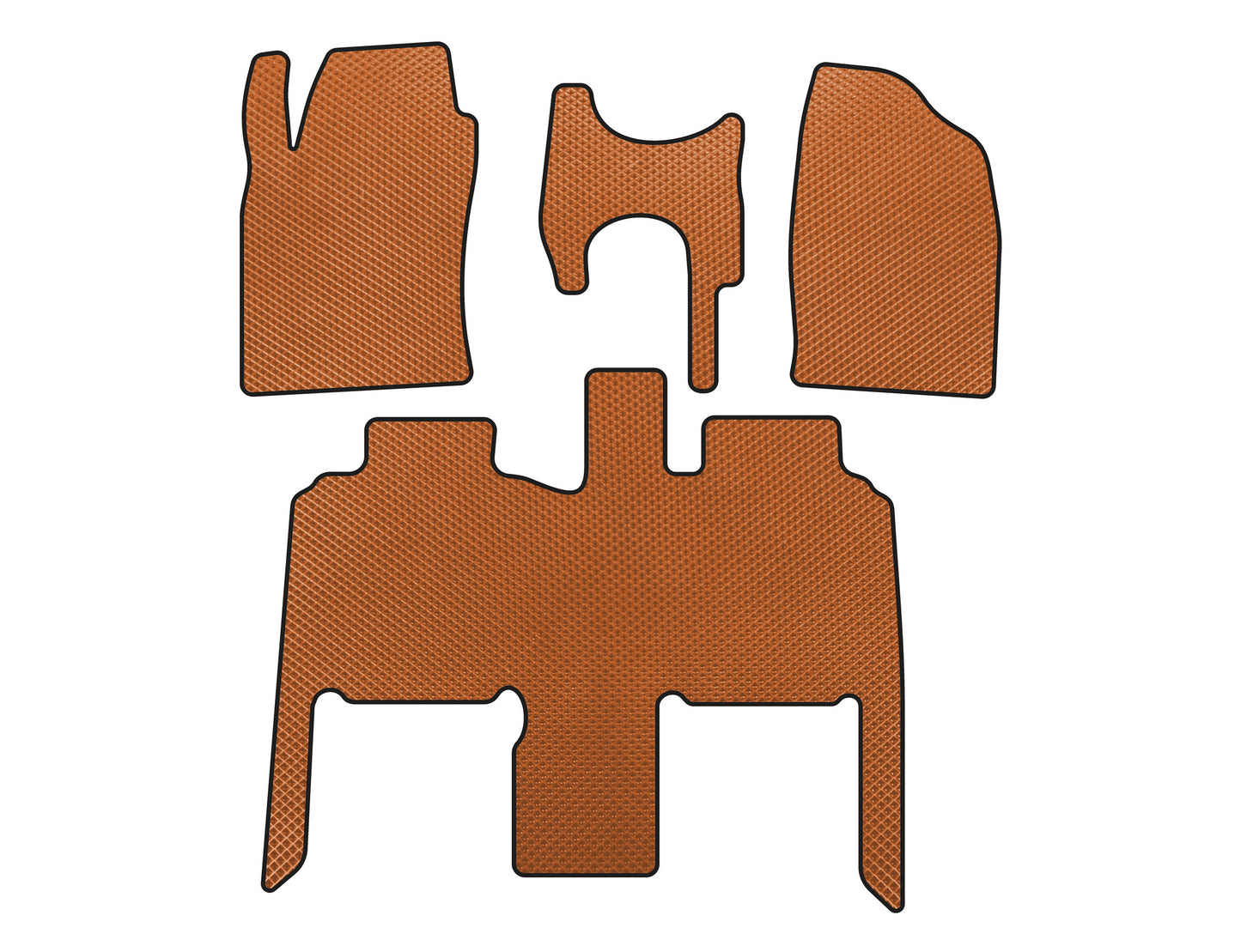 EVA Floor Mats (Orange) for Toyota Previa 2000-2006 - image 1