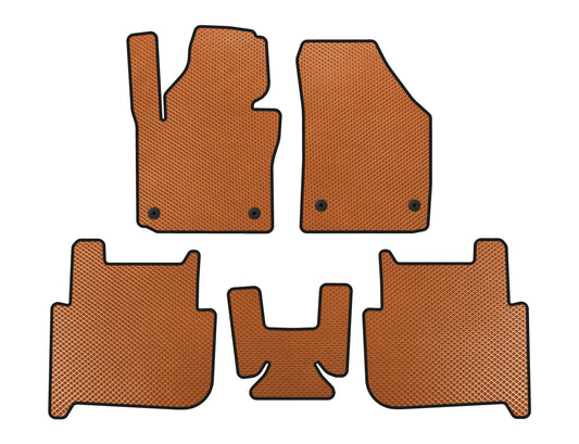 EVA Floor Mats (2 Rows, 2006-2010, 7-Seater, Orange) for Volkswagen Touran 2003-2010 - image 1