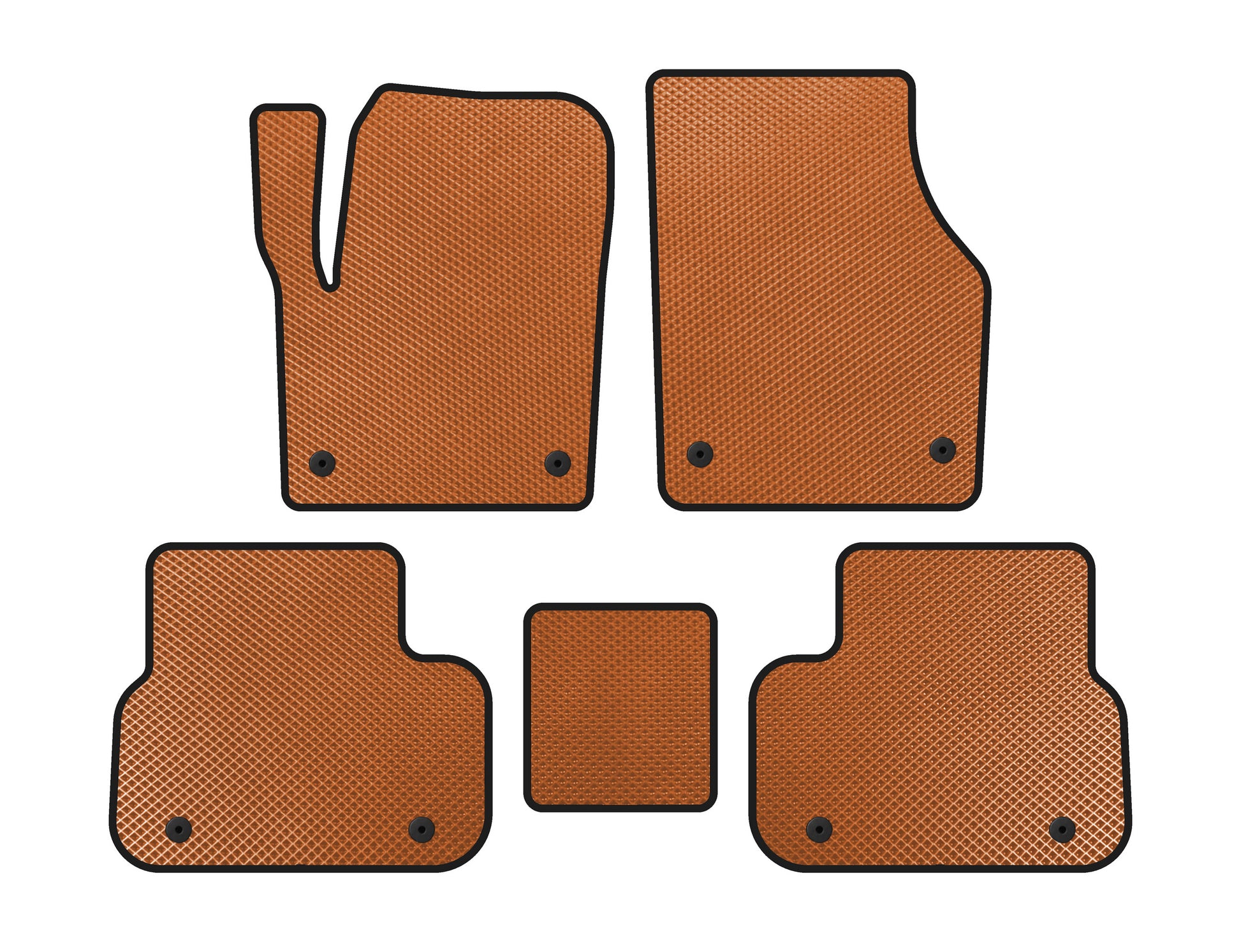 EVA Floor Mats (2014-2019, 2 Rows, Orange) for Land Rover Discovery Sport 2014- - image 1