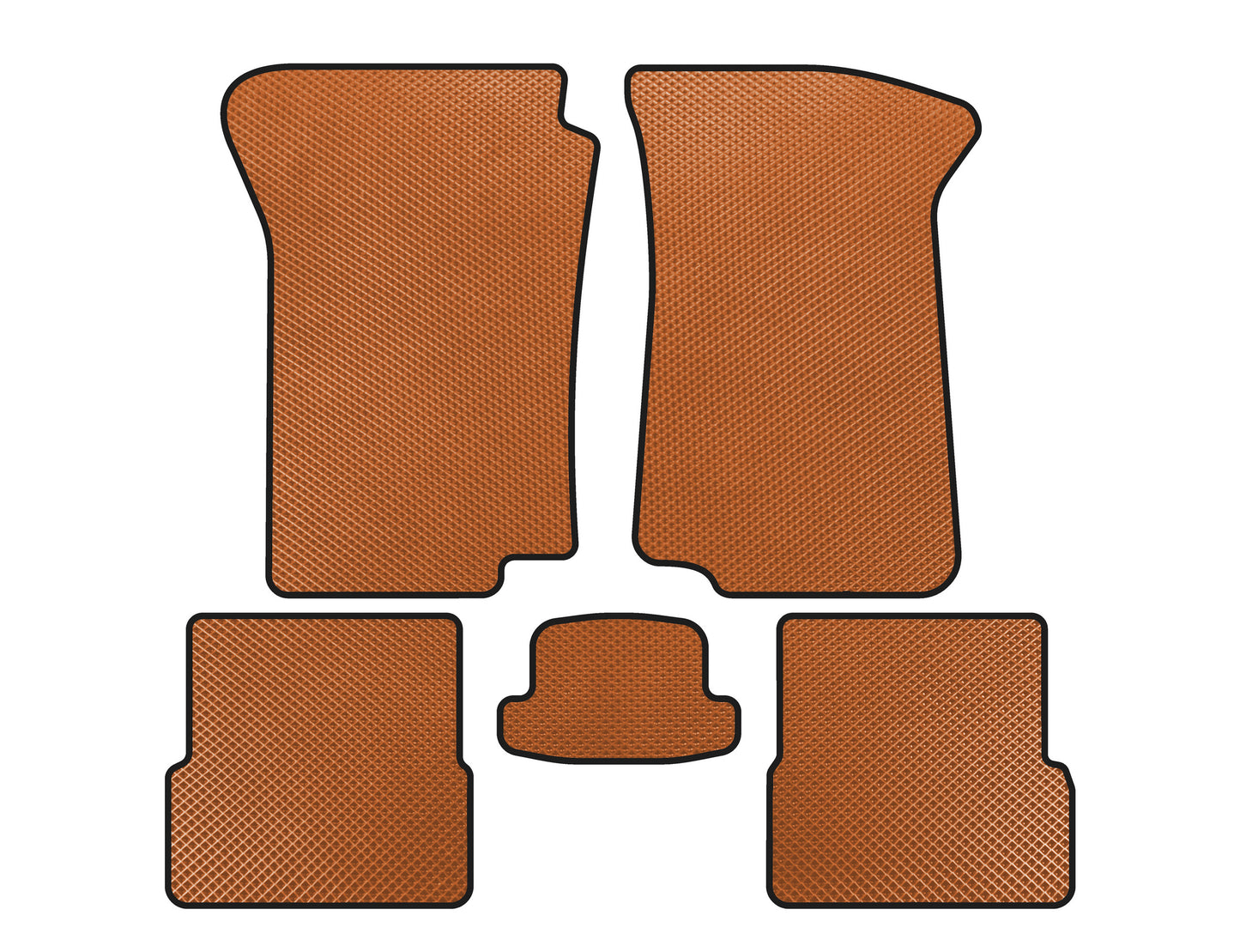 EVA Floor Mats (Orange) for Volkswagen Golf 2 1983-1992 - image 1