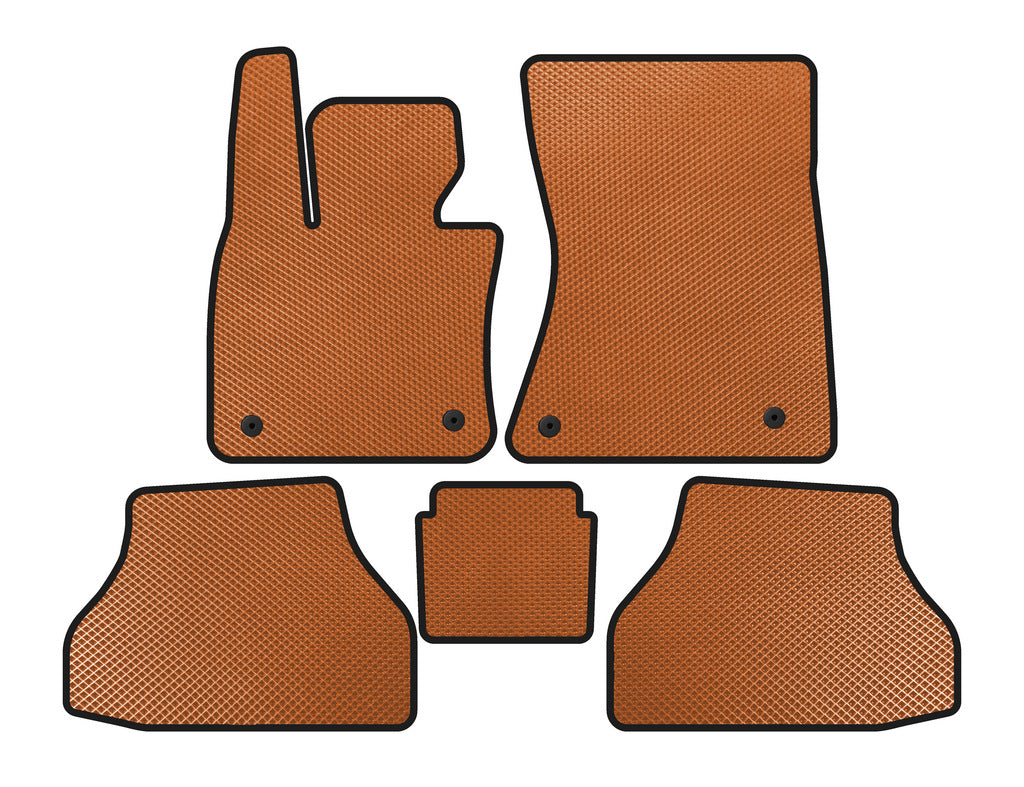 EVA Floor Mats V2 (Orange) for BMW X6 E-71 2008-2014 - image 1